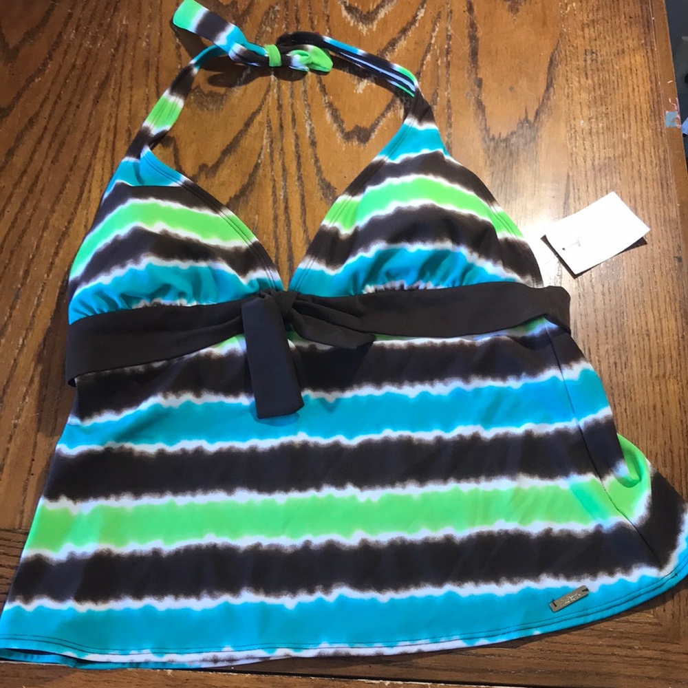 NWT Liz & Co. halterkini swim top